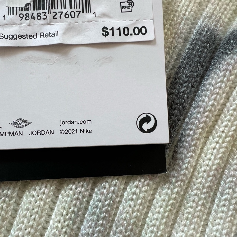 NWT Air Jordan Abstract Graffiti Ribbed Turtleneck Sweater $110 oversized - Picture 5 of 5